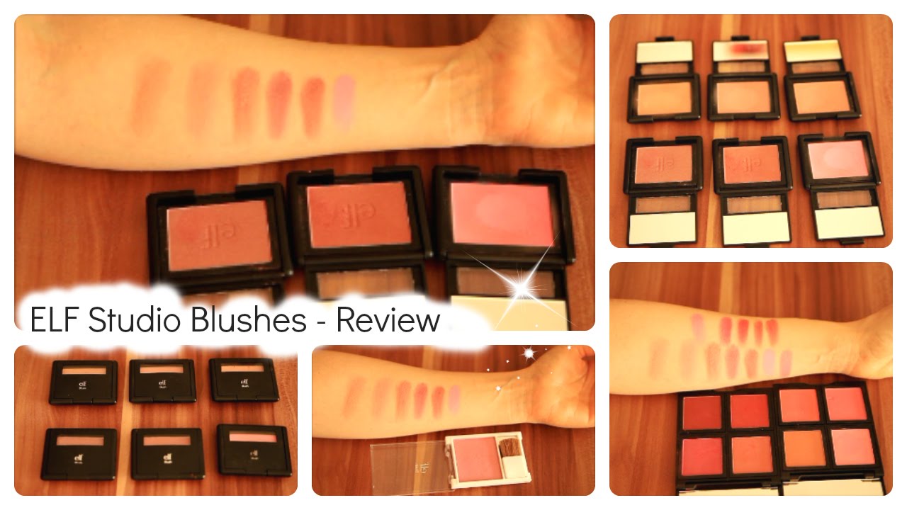 ELF Studio Blushes Review, Swatches & Comparison YouTube