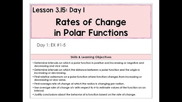 3.15-A Veranderingssnelheden Polaire Functies Video