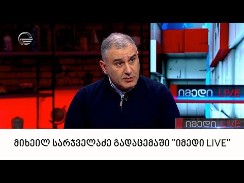პარლამენტის ადამიანის უფლებათა დაცვის კომიტეტის თავმჯდომარე მიხეილ სარჯველაძე  \"იმედი LIVE-ში\"