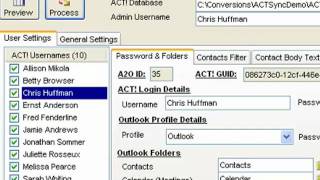 123 ACT! Sync Processing Users