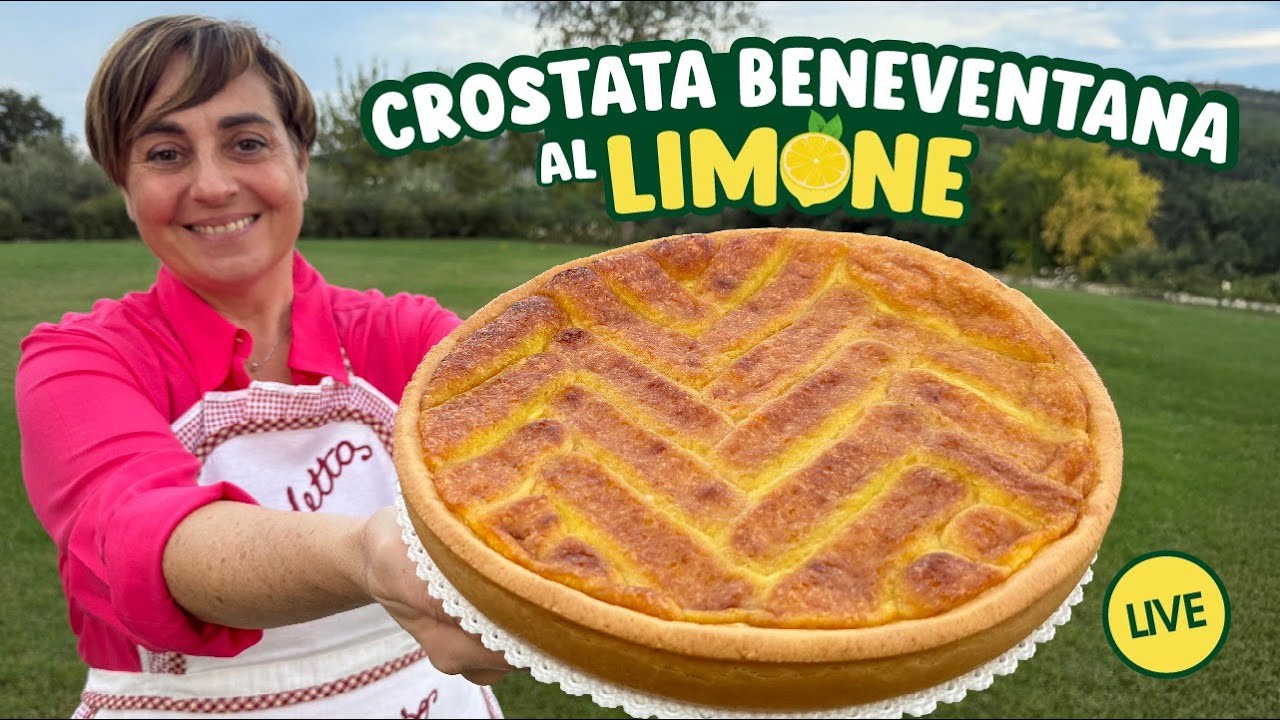 CROSTATA BENEVENTANA AL LIMONE 🍋  Ricetta in Diretta Fatto in Casa da Benedetta