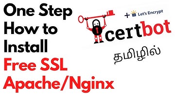 One Step How to Install & Renew Free SSL in Apache/Nginx | Tamil