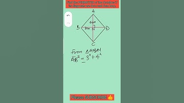How to Find the Perimeter of a Rhombus from its Diagonals