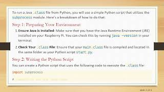 Execute a .class File (Java) from a Python Script