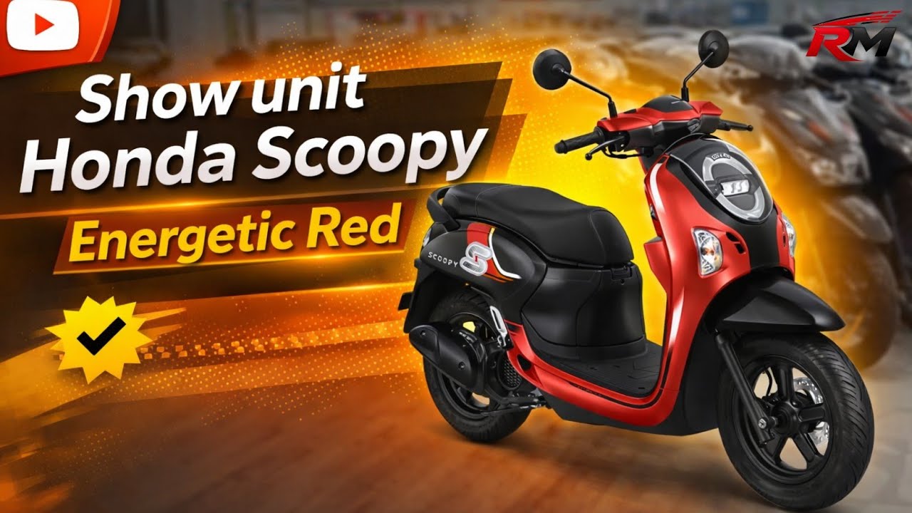 Honda Scoopy Energetic Red - Show Unit 