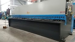 4mm thickness swing beam hydraulic nc sheet metal shearing machine with e21s controller with ce
