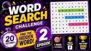 2. Word Search Challenge - Can You Find the Hidden Word in 20 Seconds