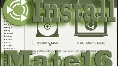 Install Ubuntu Mate 16.04