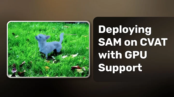 Master Annotations: Deploying CVAT's Segment Anything Model with GPU Support