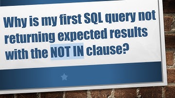 Why is my first SQL query not returning expected results with the NOT IN clause?