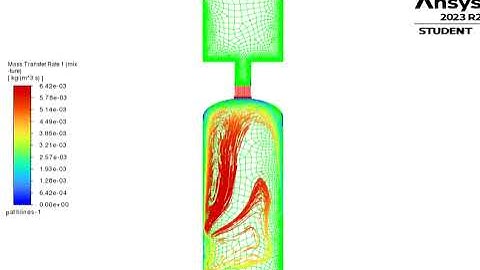 Mass transfer rate from the water tank to a hot wall vessel#simulation #cfd #ansys #fluent