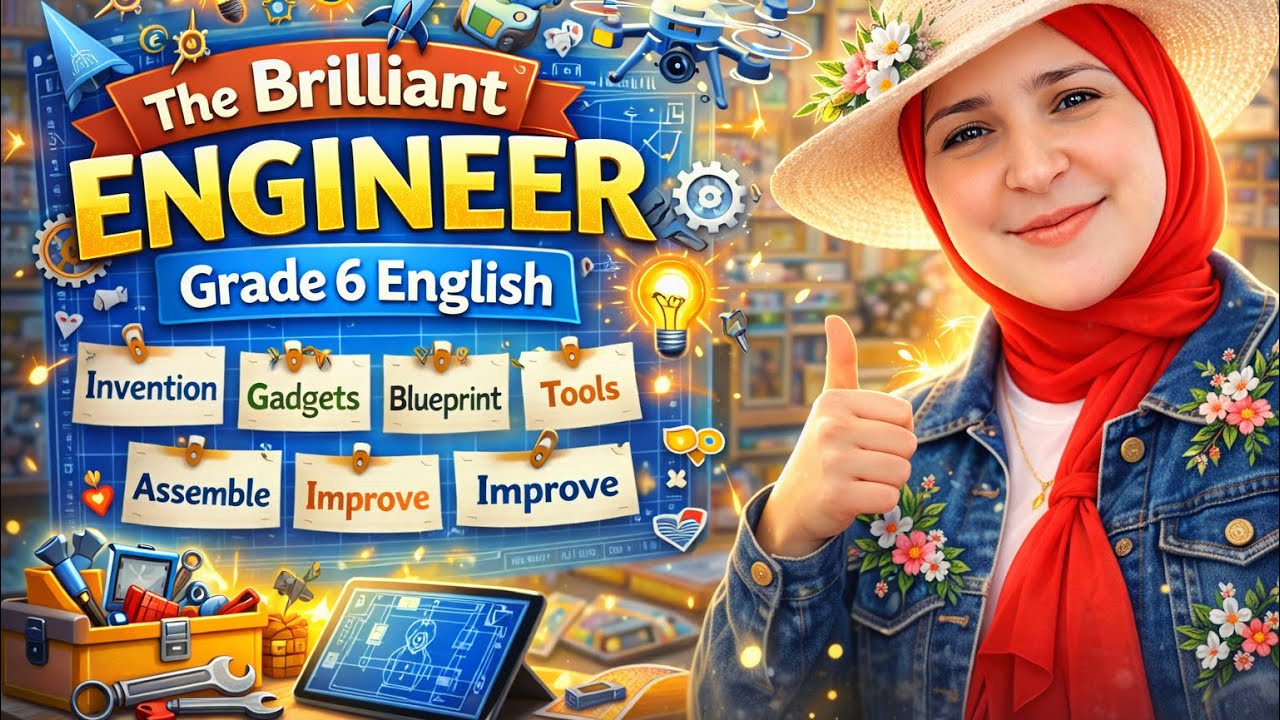 🎬 The Brilliant Engineer | Grade 6 English | Vocabulary & Explanation + Practice Questions