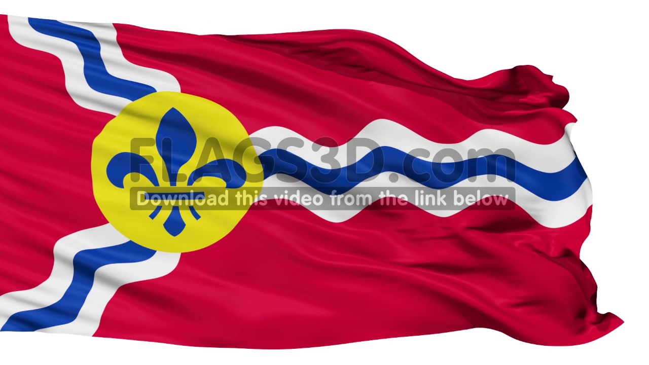 Isolated Waving National Flag of St. Louis City - YouTube
