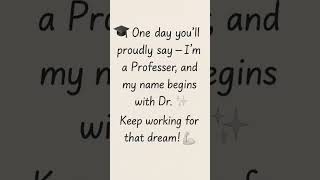 One Day You’ll Proudly Say — “I’m a Professor and My Name Begins with Dr.” 💪 | UGC NET Motivation