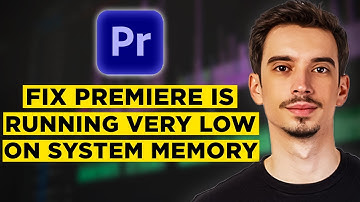 How To Fix Adobe Premiere Pro Is Running Very Low On System Memory (2025) - Full Guide!