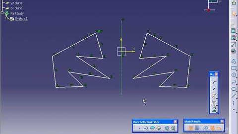 CATIA V5 TUTORIAL_24 Mirror Sketch