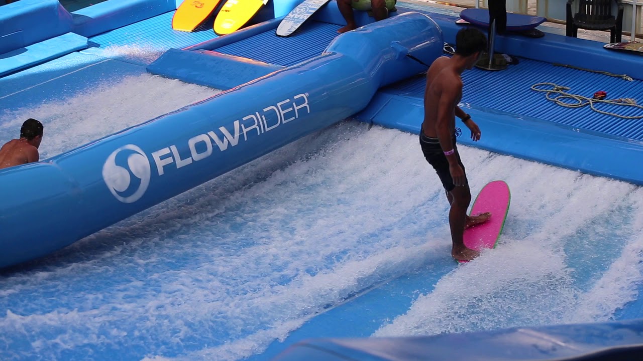 Flo Rider Cartoon FlowRider Pros at Cartoon Network Amazone in Pattaya Thailand Waterpark ...