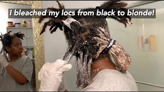 I bleached my locs | Black to Blonde