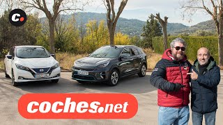 Kia e-Niro vs Nissan Leaf e+ | Prueba / Review en español | coches eléctricos | coches.net thumbnail