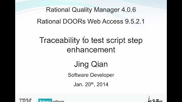 Traceability to test script enhancement for Rational Quality Manager 4.0.6
