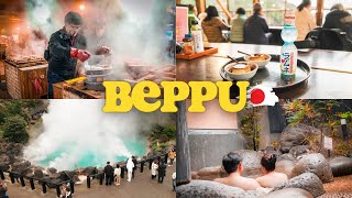 A trip to BEPPU, Japan's best onsen town: Beppu Hells | Hyotan Onsen | Steam Cooking | DIY Travel