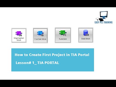 LESSON#1 How to Create a project in TIA portal