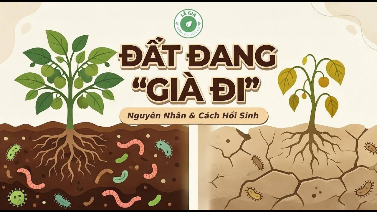 🔥 ĐẤT ĐANG “GIÀ ĐI” – VÌ SAO CÂY BÓN NHIỀU VẪN YẾU?