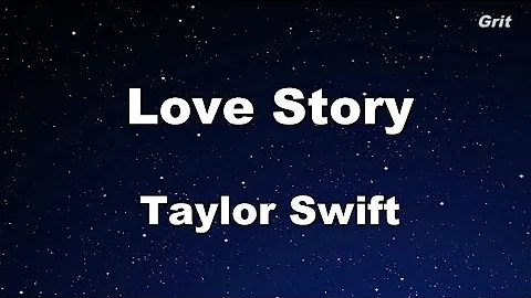 Love Story - Taylor Swift Karaoke【With Guide Melody】