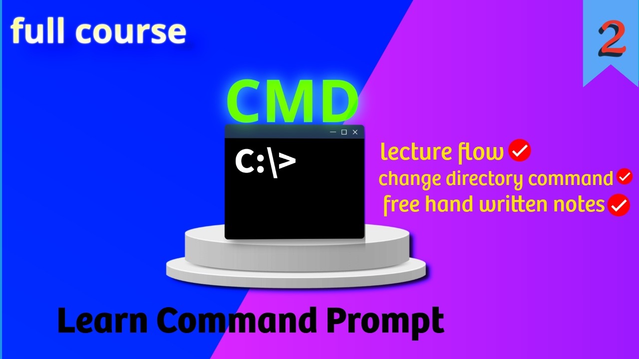 Learn Command Prompt (2026) || Part -2 || Full Course ( cd ...