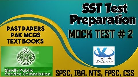SST test preparation, Mock test #2 ||Past papers || Pak MCQs || SPSC, FPSC, CSS, IBA, NTS, ECT