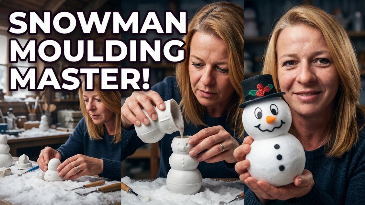 Creating An Adorable Snowman Using Three Moulds! - YouTube