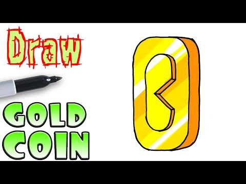 How To Draw The Gold Coins | Cuphead