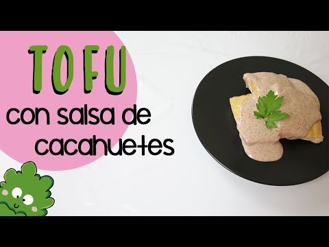 Tofu con salsa de cacahuetes | rápido, cremoso y delicioso