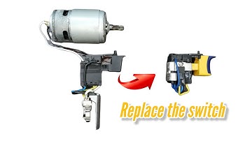How to Repair Cordless Electric Drill | Trigger Switch for Drill  replacement