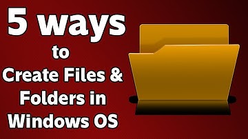 Files and Folders in Tamil | How to create Files and Folders