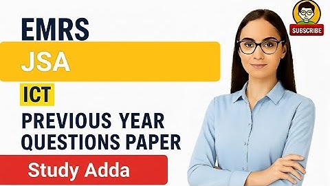 Emrs 2025 | JSA | ICT| PREVIOUS YEAR QUESTION PAPER #youtube #emrs2025 #sarkarunaukari #ict #jsa