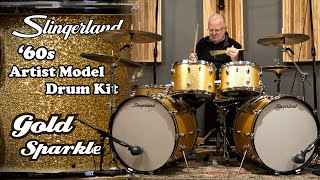 Thunderous 60s Slingerland Drum Kit! - Gold Sparkle