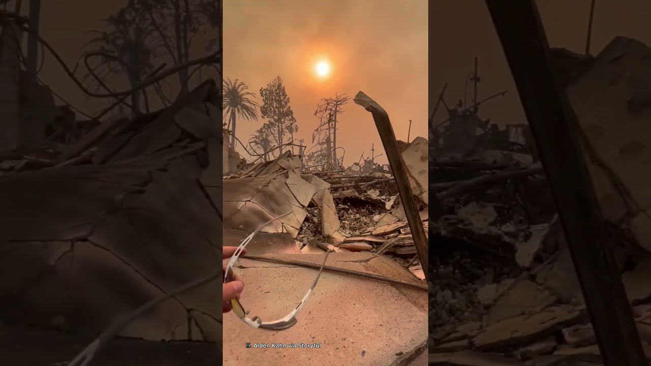 LA resident heartbroken to find totally destroyed home from wildfire