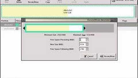 How to resize a VMDK with gParted