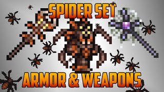 Terraria - Spider Set with Armor and Weapons... and Spider-Steve
