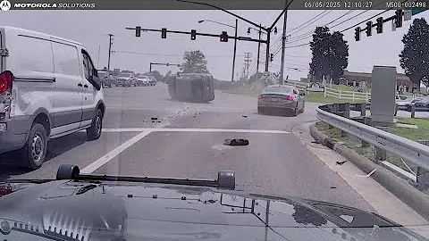 Dashcam video shows pursuit, crash involving stolen Honda in Franklin County