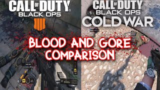 Black Ops 4 And Black Ops Cold War Blood And Gore Comparison