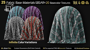 25 Fabric Materials-sbsar-by Debox Studio