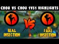 Chou vs Chou | REAL VS FAKE iNSECTiON  Sya Daw Ang Tunay Na iNSECTiON! | MLBB