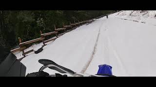 2018 yz250x Trail Riding in the snow.