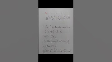 Second order differential equation - Homogeneous Differential Equation - BT 03