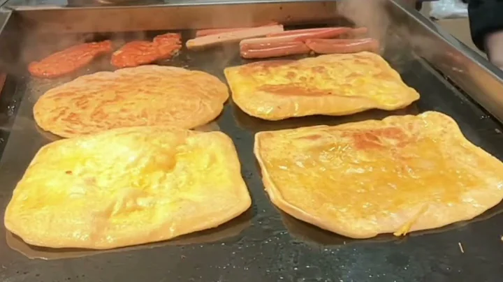 Super Stress-Relieving Egg Filled Pancake Making Process