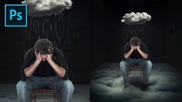 Rain of Sadness - Photoshop Manipulation Tutorial Processing