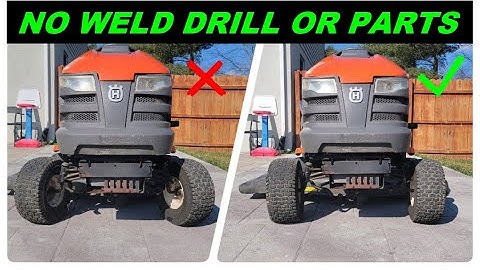 How to fix mowers front wheel alignment toe out on your Husqvarna, Craftsman, or John Deere.