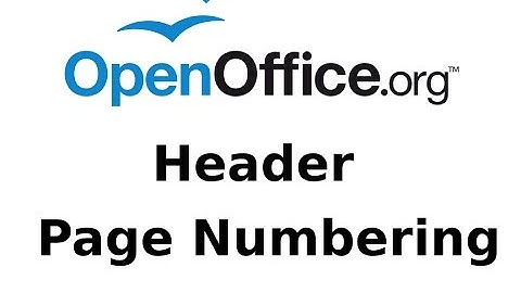 Add Simple Page Numbering in Header OpenOffice Writer Tutorial